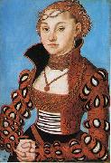 Lucas Cranach, Portrait d'une noble dame saxonne